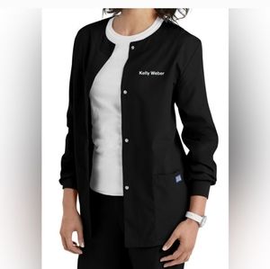 XXS XS S  XL Cherokee Traditional Workwear Black Scrub Warm up Lab Jacket …